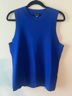Cable & Gauge Royal Blue Sleeveless Knit Tank